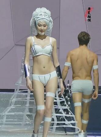 未来战士主题超模内衣秀 #时尚t台秀